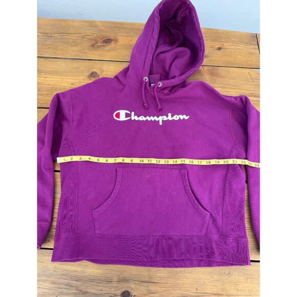 Champion Reverse Weave Womens Purple Hoodie X-Large - Picture 4 of 7